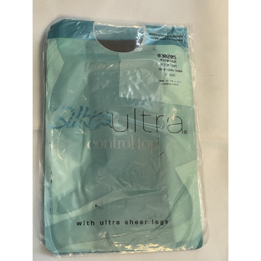 Silkies Pantyhose Ultra Control Top Ultra Sheer Legs Hose Medium Taupe 030205